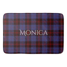 Buffalo-Karo navyblau rot Monogramm Name
