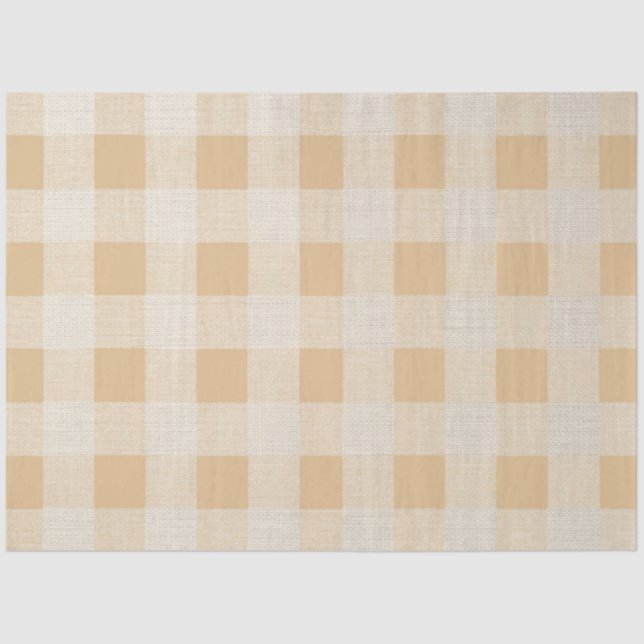 Buffalo Karo Nuetral Decoupage Seidenpapier (Vorderseite)