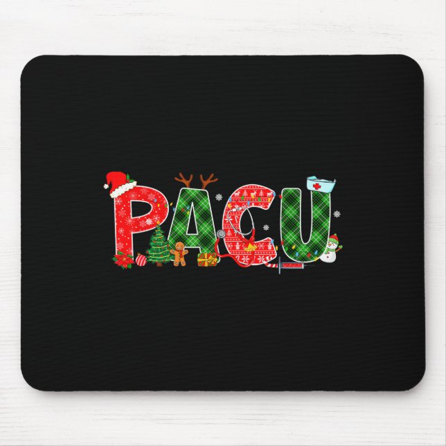 Buffalo Karo Pacu Krankenschwester Weihnachtsbaum  Mousepad (Vorne)