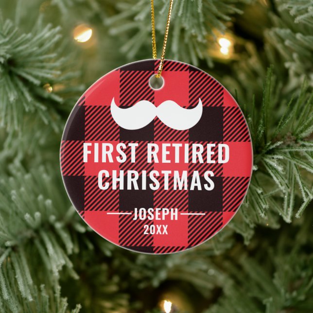 Buffalo Karo Personalisierte Altersvorsorge Gesche Keramik Ornament (Baum)