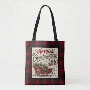 Buffalo-Karo-Plaid Route 66 Weihnachtsstil