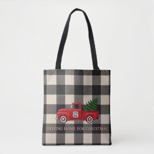 Buffalo-Karo-Plaid-Weihnachtseinkaufstasche