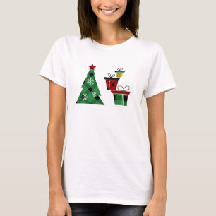 Buffalo Karo Roter Karierter Feiertag Weihnachten T-Shirt
