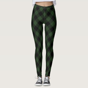 Buffalo-Karo Rustikales Quadratmuster Leggings