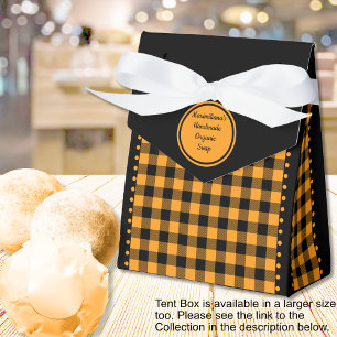 Buffalo Karo - Schwarz und Orange - 3x1,5x3,25 Zel Geschenkschachtel