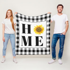 Buffalo Karo Sonnenblume "Zuhause" Fleecedecke