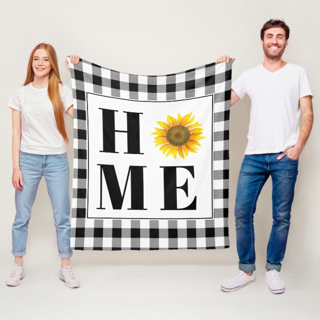 Buffalo Karo Sonnenblume "Zuhause" Fleecedecke (Beispiel)
