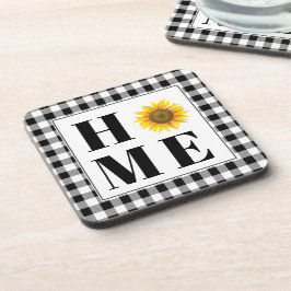 Buffalo Karo Sonnenblume "Zuhause" Getränkeuntersetzer