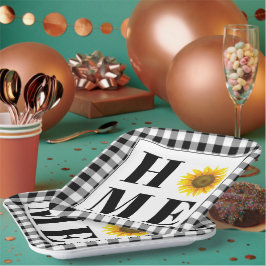 Buffalo Karo Sonnenblume "Zuhause" Pappteller