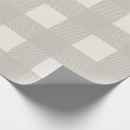 Buffalo Karo Tan Simple Stylish Trendy Kariert Geschenkpapier