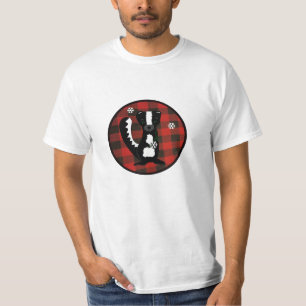 Buffalo-Karo-Waldland-Skunk-Feiertags-T-Shirt T-Shirt