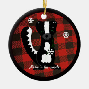 Buffalo-Karo-Waldstinktier-Keramikschmuck Keramik Ornament