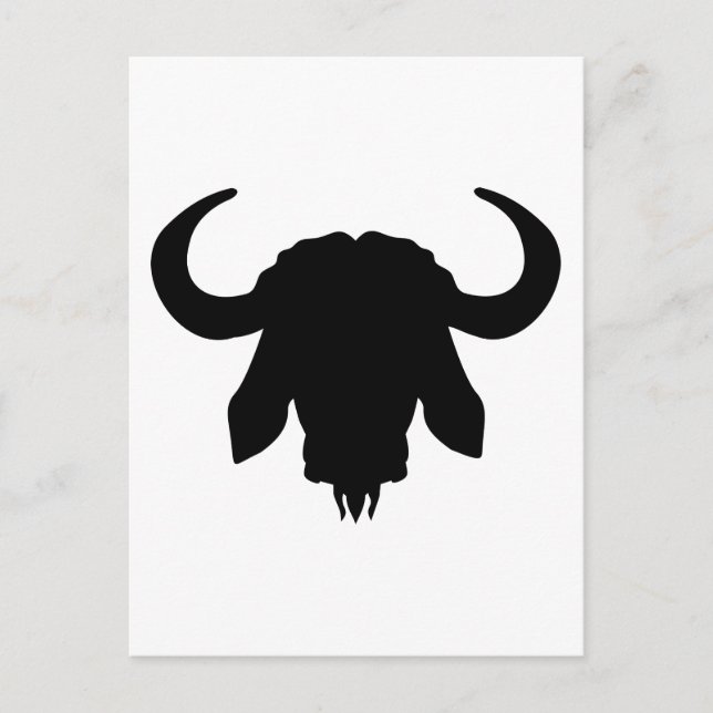 Buffalo-Kopfhörer Postkarte (Vorderseite)