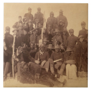 Buffalo-Krieger: Amerikanische Kampferei Fliese