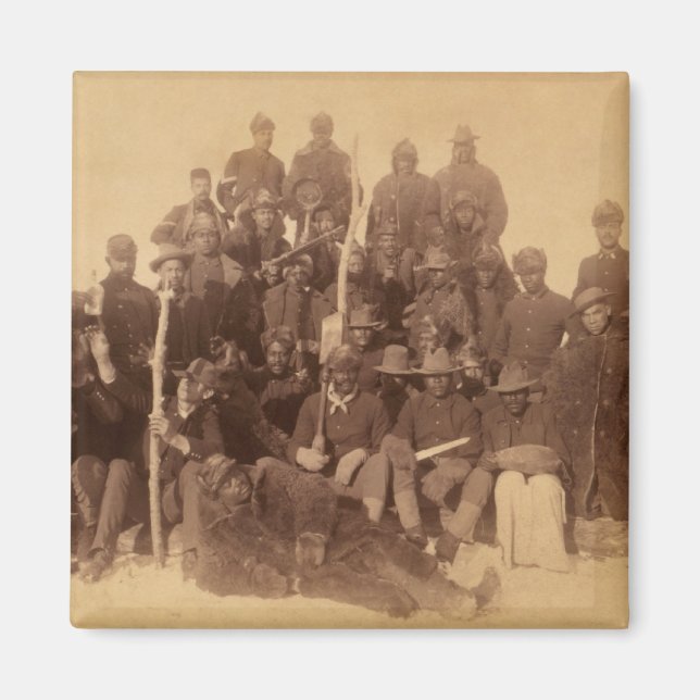 Buffalo-Krieger: Amerikanische Kampferei Magnet (Vorne)