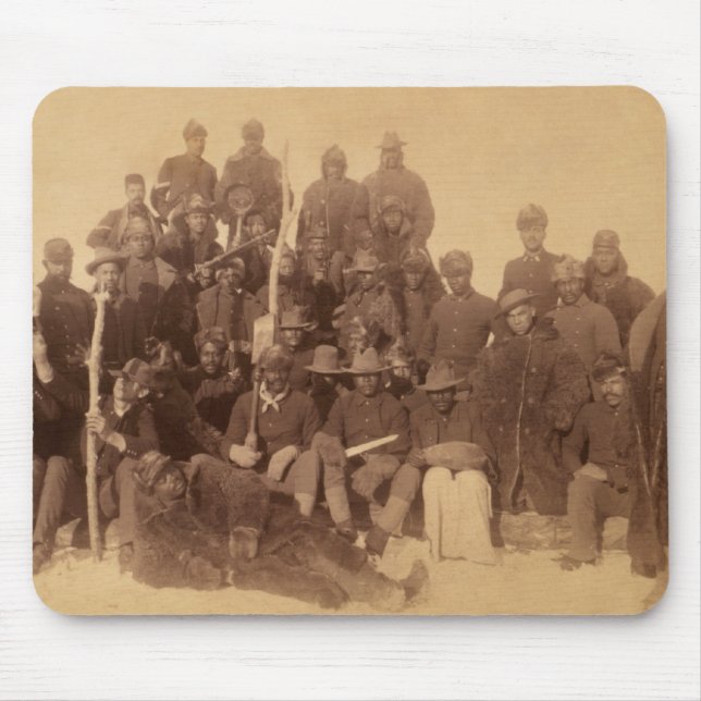 Buffalo-Krieger: Amerikanische Kampferei Mousepad (Vorne)