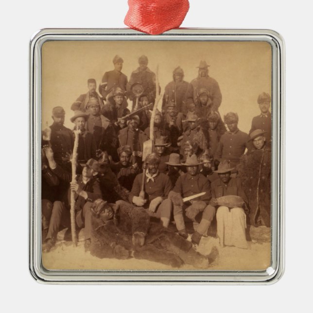 Buffalo-Krieger: Amerikanische Kampferei Ornament Aus Metall (Vorne)