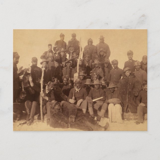 Buffalo-Krieger: Amerikanische Kampferei Postkarte (Vorderseite)