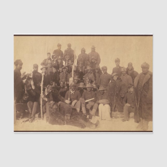 Buffalo-Krieger: Amerikanische Kampferei Seidenpapier (Vorderseite)