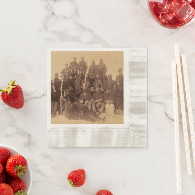 Buffalo-Krieger: Amerikanische Kampferei Serviette (Beispiel)