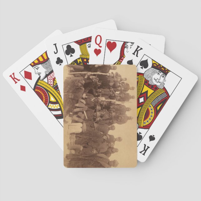 Buffalo-Krieger: Amerikanische Kampferei Spielkarten (Rückseite)