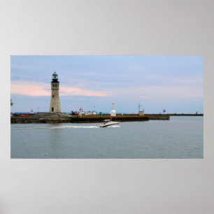 Buffalo Lake Erie Lighthouse Poster