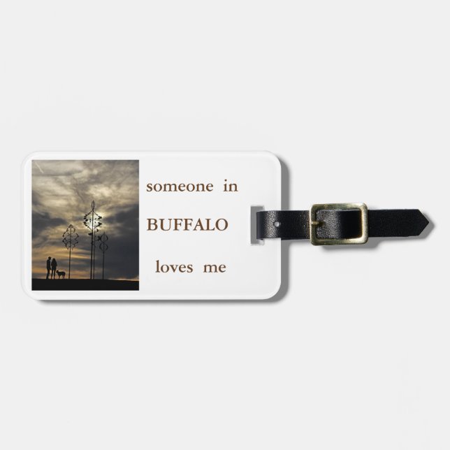 Buffalo Liebe 4 Gepäckstück Gepäckanhänger (Vorderseite horizontal)
