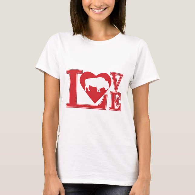 Buffalo Liebe T-Shirt (Vorderseite)