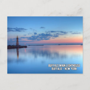 Buffalo Main Lighthouse Buffalo - New York Postcar Feiertagspostkarte