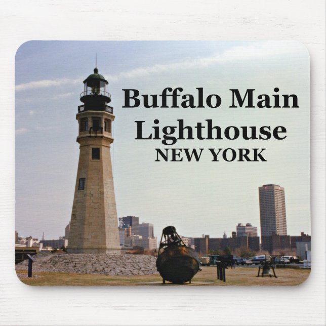 Buffalo Main Lighthouse, New York Mousepad (Vorne)