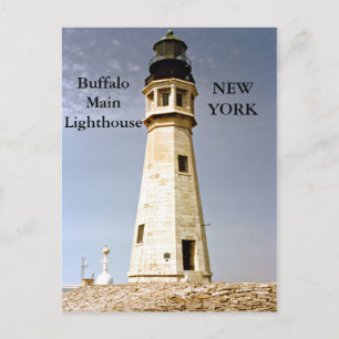 Buffalo Main Lighthouse, New York Postcard Postkarte