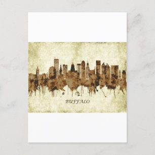 Buffalo New York Cityscape Feiertagspostkarte
