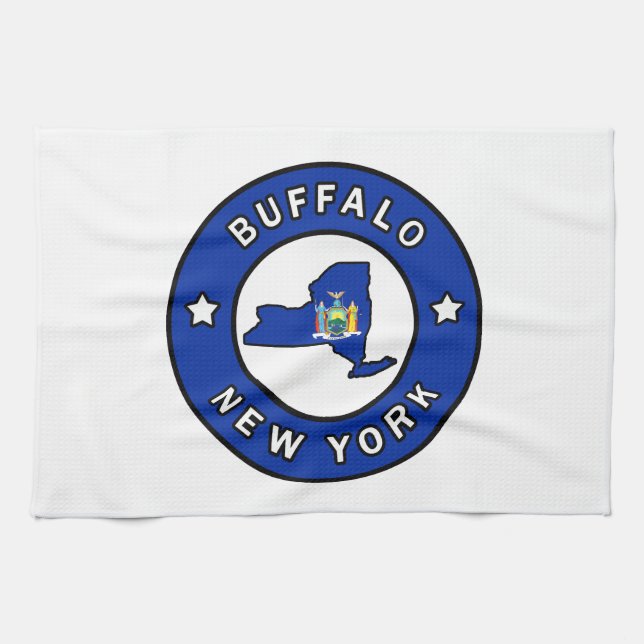 Buffalo New York Geschirrtuch (Horizontal)