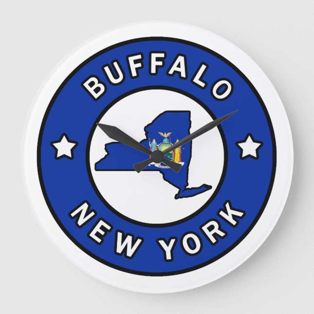 Buffalo New York Große Wanduhr (Vorderseite)
