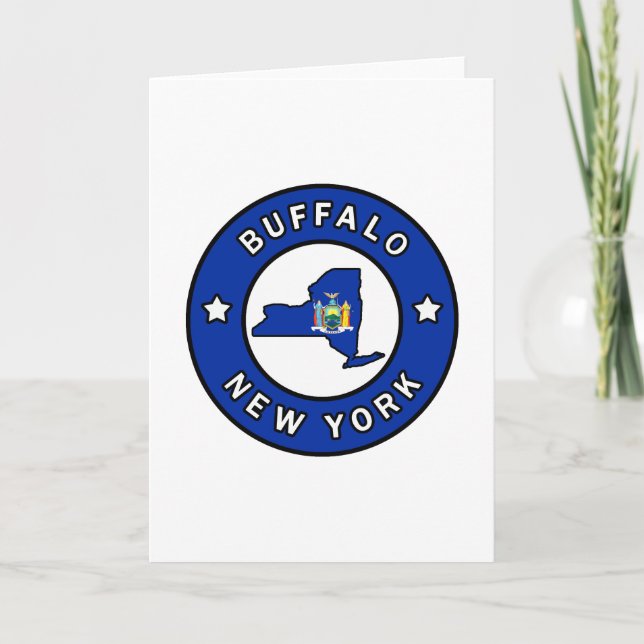Buffalo New York Karte (Vorderseite)