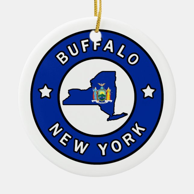 Buffalo New York Keramik Ornament (Vorne)
