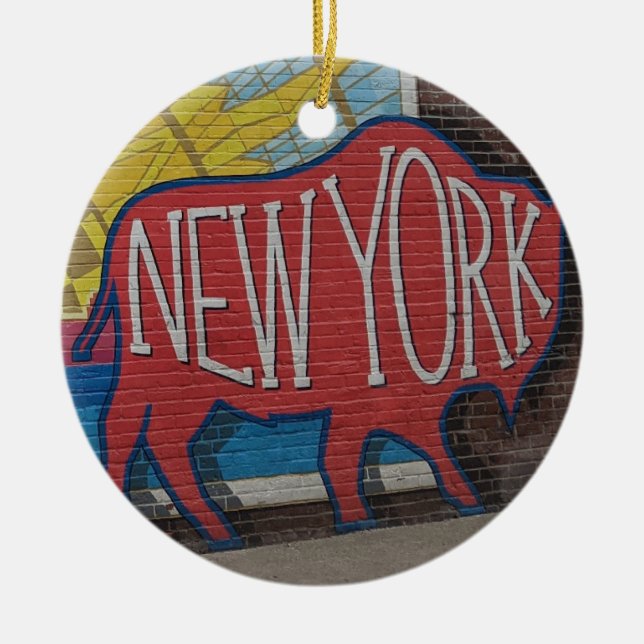 Buffalo New York Keramik Ornament (Vorne)