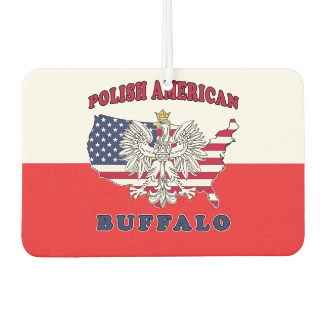 Buffalo New York Polish Autolufterfrischer (Vorderseite)