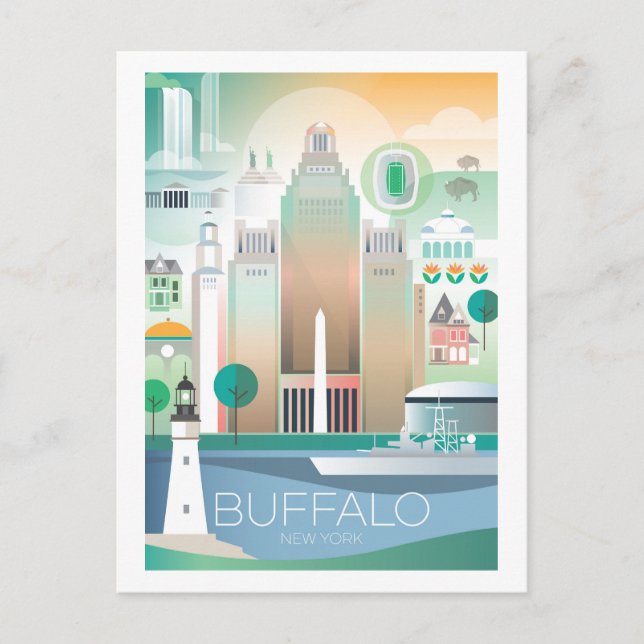 Buffalo, New York Postcard Postkarte (Vorderseite)