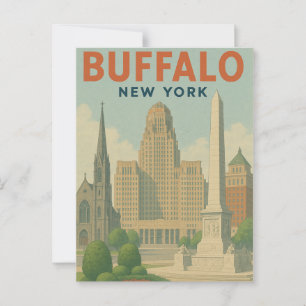 Buffalo New York Postkarte