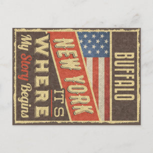 Buffalo New York Postkarte