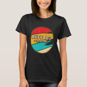 Buffalo New York Retro Vintag Sunset US Staat Buf T-Shirt