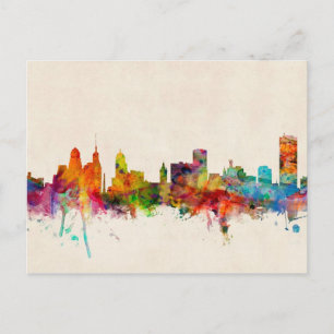 Buffalo New York Skyline Cityscape Postkarte