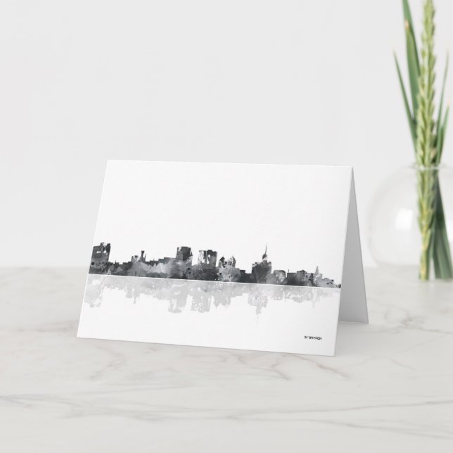 BUFFALO NEW YORK SKYLINE KARTE (Vorderseite)