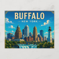 🌊 Buffalo New York Skyline und Wasserfront