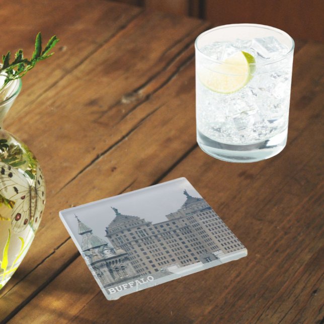 Buffalo, New Yorker Historische Sehenswürdigkeiten Glasuntersetzer (In Situ)