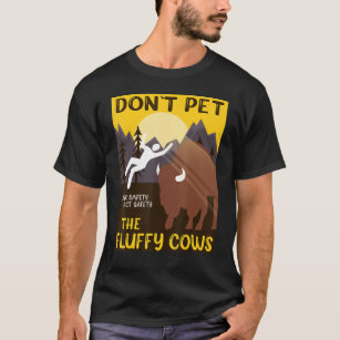 Buffalo nicht die fließenden Kühe denken, Sicherhe T-Shirt