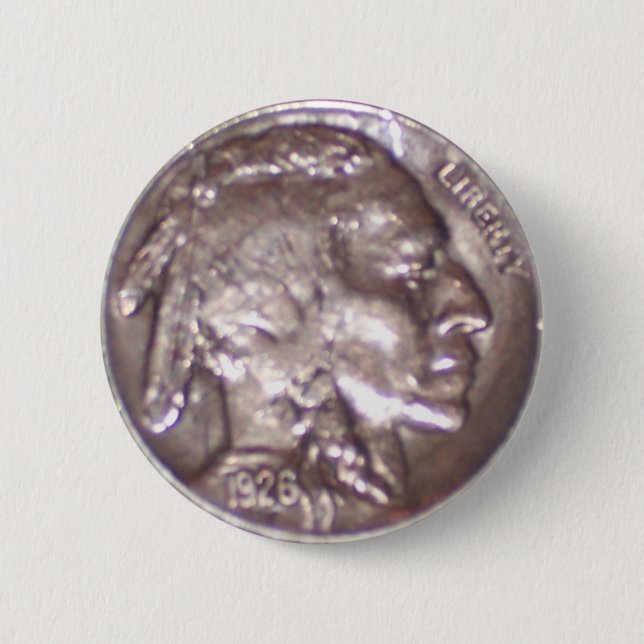 Buffalo Nickel Button (Vorderseite)