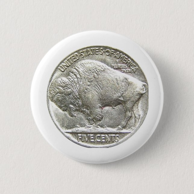 BUFFALO NICKEL BUTTON (Vorderseite)