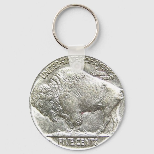 BUFFALO NICKEL SCHLÜSSELANHÄNGER (Vorderseite)